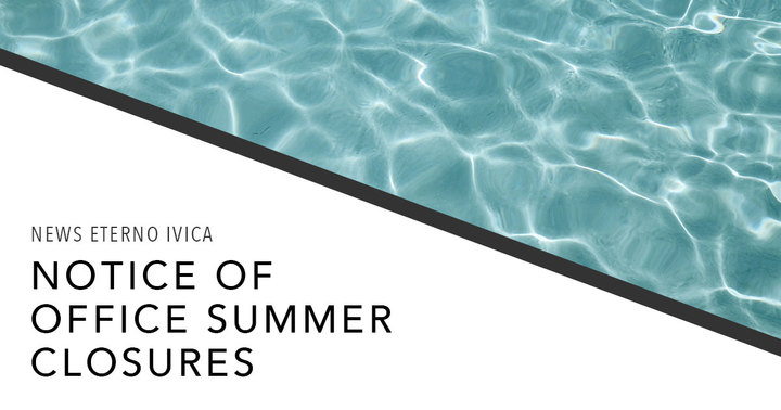 Summer Closure 2018 Summer Closure 2018